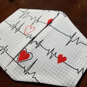 Doctor Nurse Cardio Gram Cotton Facemask